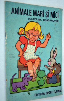 Animale mari si mici - (carte de colorat veche ) - 1984 foto