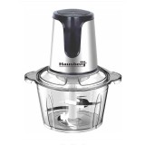 Tocator Hausberg, 400 W, 3 L, 2 viteze, lame otel, bol sticla, Argintiu