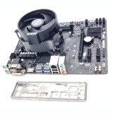 Kit placa de baza AMD GIGABYTE GA-A320M-S2H cu procesor AMD Ryzen 3 2200G 6 CORE 3.5Ghz Socket AM4 cooler inclus!