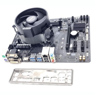 Kit placa de baza AMD GIGABYTE GA-A320M-S2H cu procesor AMD Ryzen 3 2200G 6 CORE 3.5Ghz Socket AM4 cooler inclus! foto