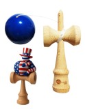 Cumpara ieftin Kendama din lemn natural, Bila lemn + Sticker Waterproof USA pentru telefon, 169KD
