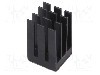 Radiator extrudat, aluminiu, 15mm x 15mm, negru, Advanced Thermal Solutions - ATS-55150W-C1-R0