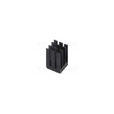 Radiator extrudat, aluminiu, 15mm x 15mm, negru, Advanced Thermal Solutions - ATS-55150W-C1-R0