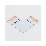 Conector PCB L de 10mm 4-Pini pentru benzi LED RGB SMD5050 5630