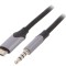 Cablu Jack 3,5mm la USB Micro-B, 1m