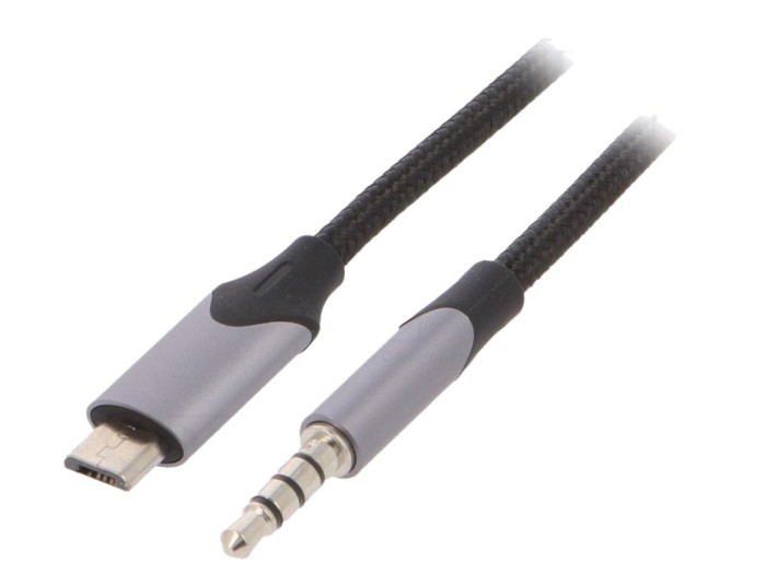 Cablu Jack 3,5mm la USB Micro-B, 1m