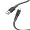 Cablu Hoco USB-A la Micro USB 2.4A X69, 1 m, Negru Alb