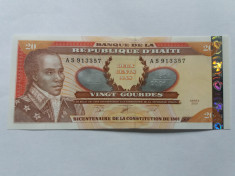 Haiti 20 Gourdes 2001-UNC foto