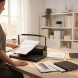 Aparat profesional indosariat, 450 coli A4, perforare 12 coli 70 g, 46 perforatii