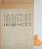 Studii si materiale de onomastica