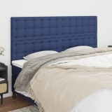Cumpara ieftin Tăblii de pat, 4 buc, albastru, 90x5x78/88 cm, textil