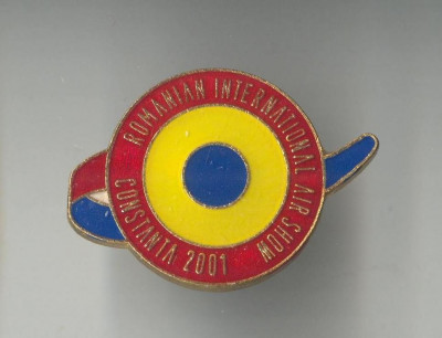 Insigna Aviatie - Romanian International AIR SHOW - Constanta 2001 foto
