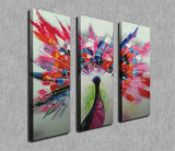 Set 3 tablouri decorative, CU07, Canvas, 20 x 70 cm, 3 piese, Multicolor