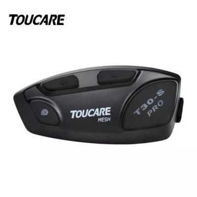 Sistem de comunicare moto Toucare&amp;reg; T30-S PRO, model 2022, conferinta 32 rideri Simultan, Bluetooth v5.0, 1200 m, conectivitate 32 rideri, noise cancel foto