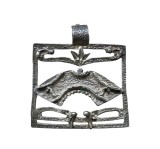 PANDANTIV VINTAGE DIN ARGINT 800, MODEL UNICAT