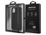 Cumpara ieftin Husa AMG Mercedes AMHCN61DOLBK pentru iPhone 11, piele neagra de 6,1 inci - RESIGILAT