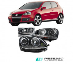 Set faruri VW Golf 5 GTI LOOK cu lupa 2003|2004|2005|2006|2007|2008 foto