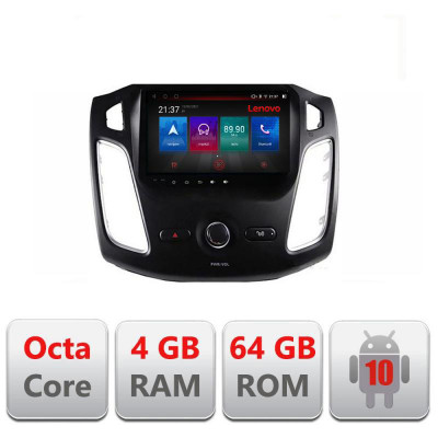 Navigatie dedicata Ford Focus 3 E-150 Octa Core cu Android Radio Bluetooth Internet GPS WIFI DSP 4+64GB 4G CarStore Technology foto