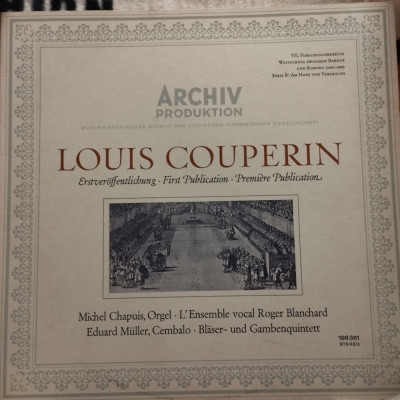 AS - LOUIS COUPERIN - ARCHIV PRODUKTION (DISC VINIL, LP) foto