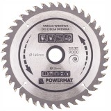 Disc, lamă ferăstrău pentru lemn, 160x20, dinti 40, Powermat