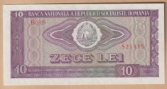 (2) BANCNOTA ROMANIA - 10 LEI 1966, REPUBLICA SOCIALISTA ROMANIA, STARE FOARTE BUNA - UNC