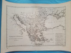 Harta a Turciei Europene, tiparita in 1787