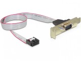 Bracket serial 1 X DB9 low profile 1:1, Delock 89300