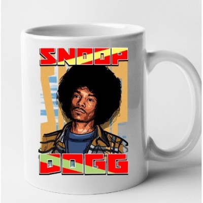 Cana alba personalizata -Snoop Dog model 1, INOVATIX&amp;reg;. 330 ml foto
