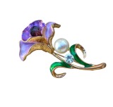BROSA DIN METAL IN FORMA DE FLOARE STILIZATA