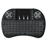 Cumpara ieftin Mini tastatura wireless cu iluminare de fundal Lipa, Negru