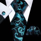 Set cravata + batista + butoni - matase - model 589