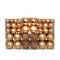 vidaXL Set globuri de Crăciun 100 de piese 3/4/6 cm, trandafiriu/auriu