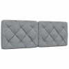 VidaXL Pernă tăblie de pat, gri deschis, 140 cm, material textil 4019219