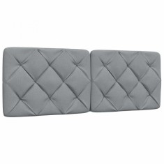 vidaXL Pernă tăblie de pat, gri deschis, 140 cm, material textil 4019219