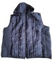 Vesta Barbati Marimi Mari 5XL-8XL, Matlasata, cu/fara Gluga, Buzunare Fermoar, Negru/Bleumarin
