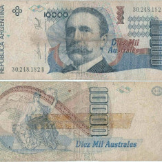 1990 , 10,000 australes ( P-334a ) - Argentina