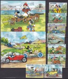 Union 1989 Disney auto MI 246-253 + 2 bl.9,10 MNH