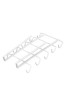 Organizator de căni suspendate, metalic, alb, 28x14cm, Oem