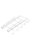 Cumpara ieftin Organizator de căni suspendate, metalic, alb, 28x14cm