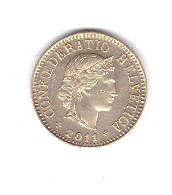 Moneda Elvetia 5 rappen 2011, stare foarte buna, curata