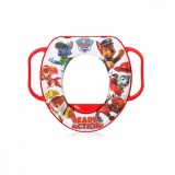 Reductor moale pentru toaleta, cu manere, Lorelli, Paw Patrol, White