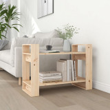 Bibliotecă/Separator cameră, 80x35x56,5 cm, lemn masiv de pin