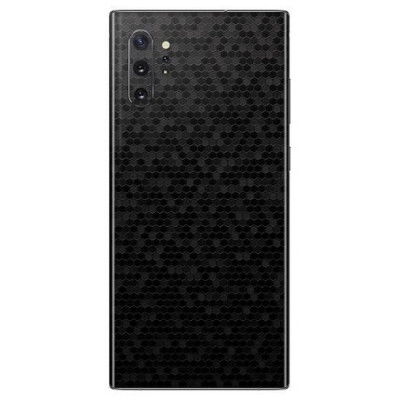 Set Folii Skin Acoperire 360 Compatibile cu Samsung Galaxy Note 10 Plus - ApcGsm Wraps HoneyComb Black foto