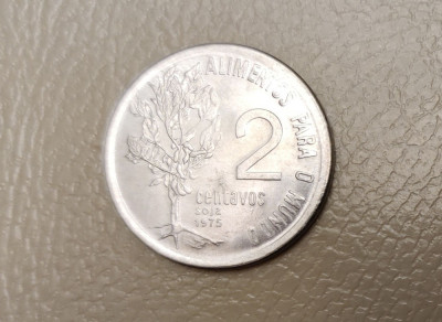 Brazilia - 2 centavos (1975) - monedă s294 foto