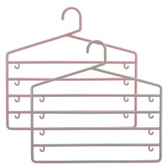 Set umerase din plastic, Zola&amp;reg;, Gri/ bej, cu 6 locuri foto
