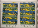 1997-Lp1442-Cercetasii Romaniei-2 coli cu tabs-uri diferite -MNH-RARE, Nestampilat