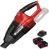 Einhell TE-VC 18 Li PXC + Twinpack + 4514095 - Aspirator 42 mbar + Set 2 acumulatori si incarcator Li-Ion 18 V 4 Ah