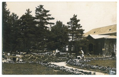 2401 - Baile FELIX, Bihor, Park, Romania - old postcard, real PHOTO - used 1930 foto