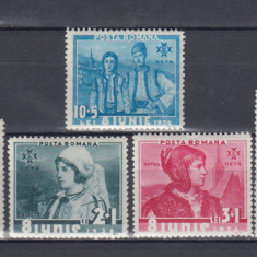 ROMANIA 1936 LP 114 COSTUME NATIONALE OETR SERIE MNH