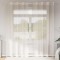 vidaXL Perdele Voile cu Oeli 2 buc Crem 140x245 cm 4102074